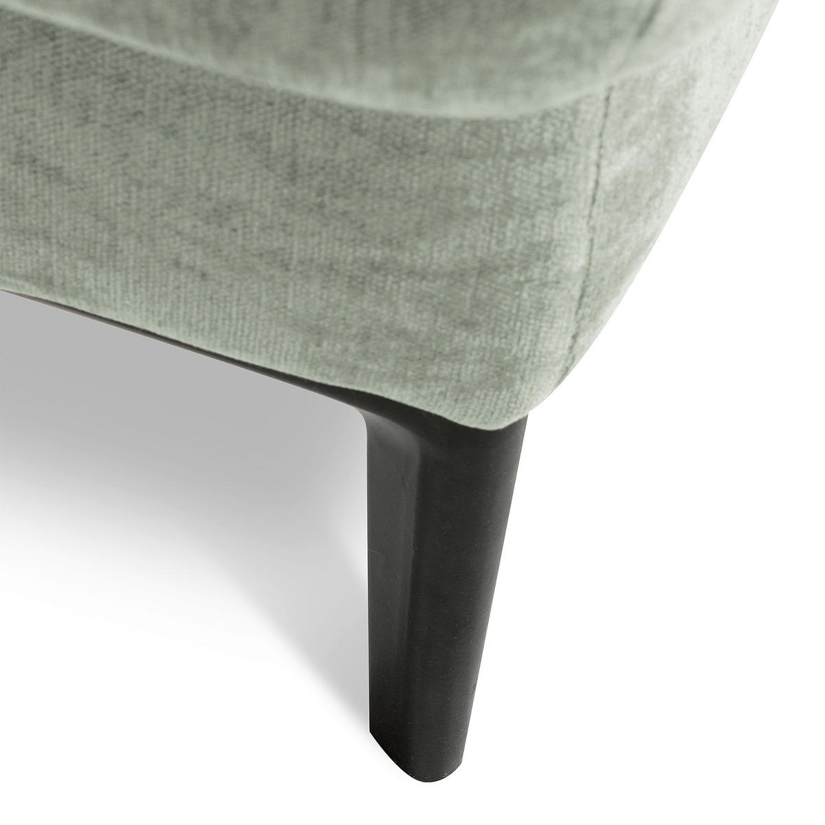 ECKSOFA PRADO Mintgrün Webstoff Bettkasten, Kopfteilverstellung, Sitztiefenverstellung  - Schwarz/Mintgrün, Design, Textil/Metall (195/268cm) - Livetastic