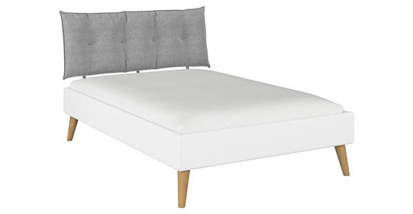 BETT 140/200 cm  in Weiß  - Wildeiche/Weiß, Design, Holz/Holzwerkstoff (140/200cm) - Carryhome