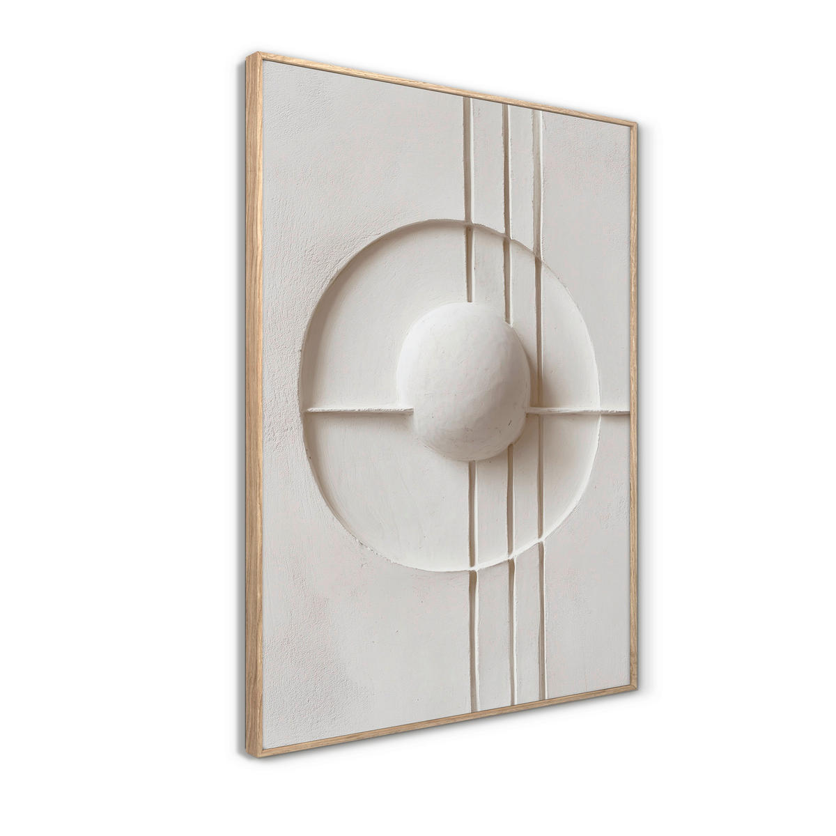 LEINWANDBILD Abstraktes 70/100 cm  - Beige/Weiß, Basics, Holz/Textil (70/100cm)