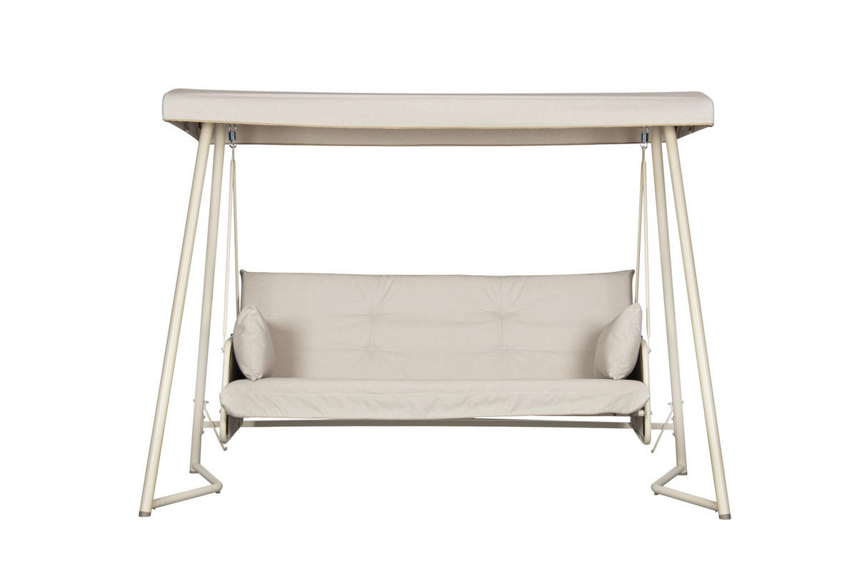 HOLLYWOODSCHAUKEL 248/186/137.5 cm  - Dunkelgrau/Schwarz, MODERN, Textil/Metall (248/186/137.5cm) - Ambia Garden