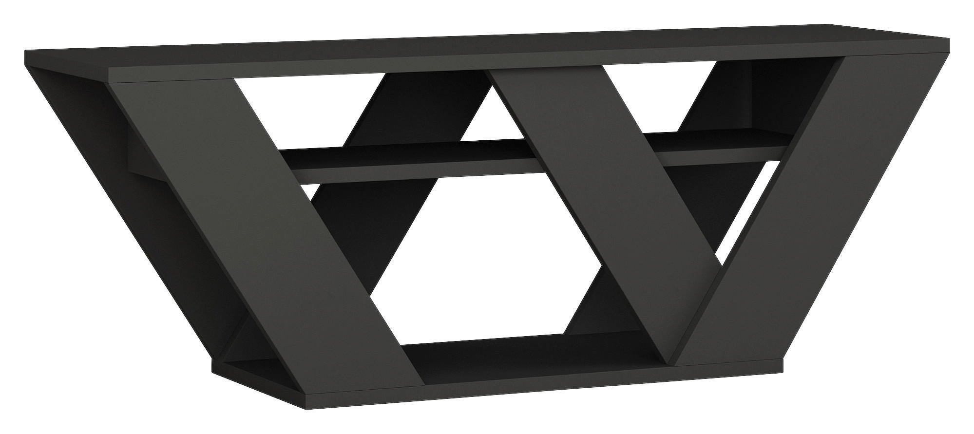 Livetastic NÍZKA KOMODA, antracitová, 110/30/40 cm