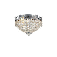 KRONLEUCHTER 28/19 cm   - Klar/Silberfarben, Basics, Glas/Metall (28/19cm) - Markslöjd