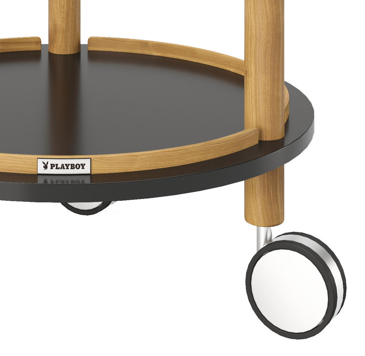 BEISTELLTISCH in Holzwerkstoff 40/40/79,80 cm  - Schwarz/Naturfarben, KONVENTIONELL, Holz/Holzwerkstoff (40/40/79,80cm) - Playboy