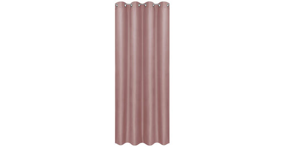 Vorhang mit Ösen Barnaby B: 140 cm, Altrosa - Altrosa, KONVENTIONELL, Textil (140/245cm) - Ombra