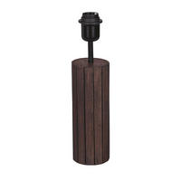 LEUCHTENFUß 8,5/35 cm   - Schwarz/Braun, Natur, Holz/Metall (8,5/35cm) - Eglo