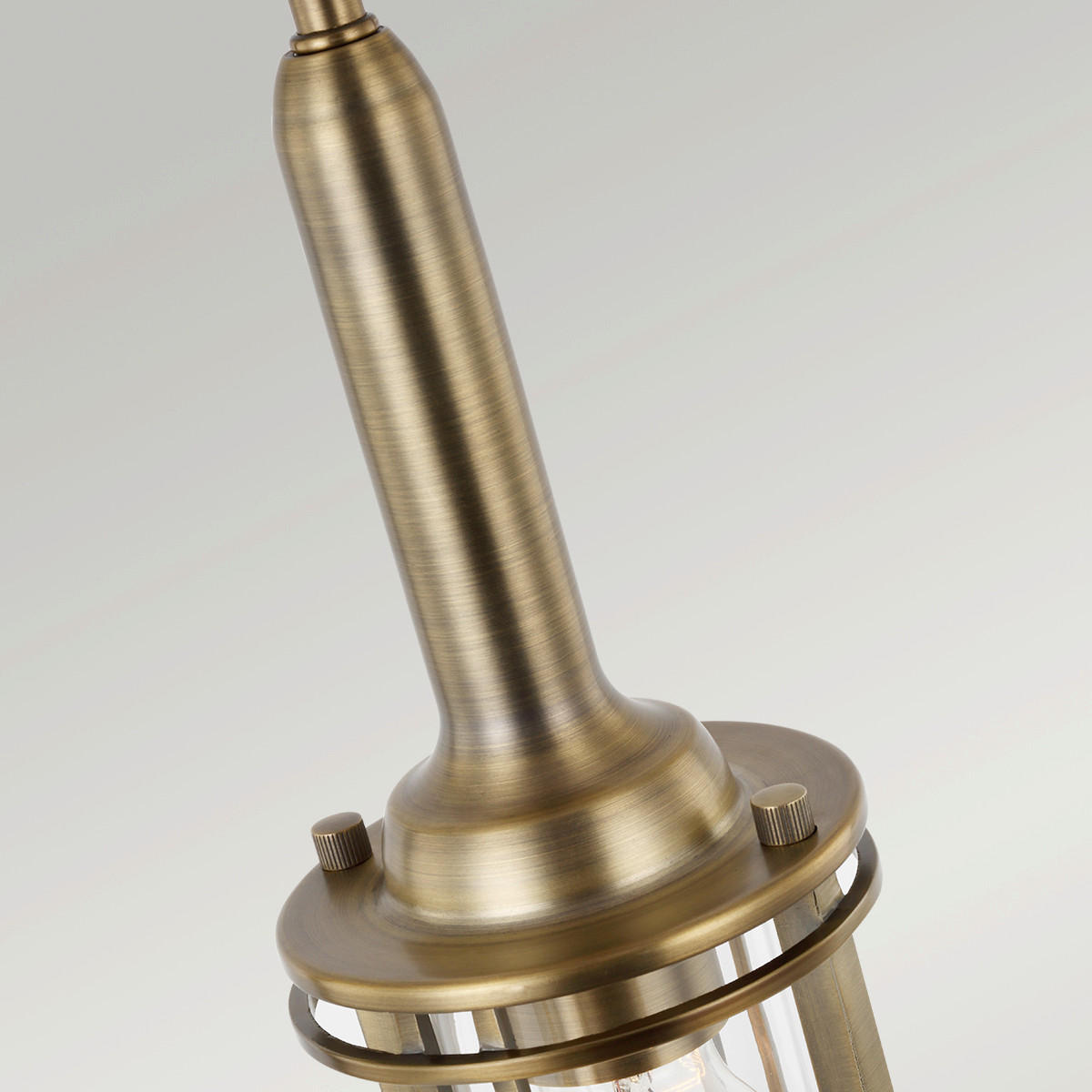 HÄNGELEUCHTE 14/45.3 cm    - Messingfarben, Konventionell, Glas/Metall (14/45.3cm) - Elstead Lighting
