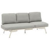GARTENBANK 199/78/81 cm  in Taupe, Hellgrau  - Taupe/Hellgrau, Design, Textil/Metall (199/78/81cm) - Zebra 