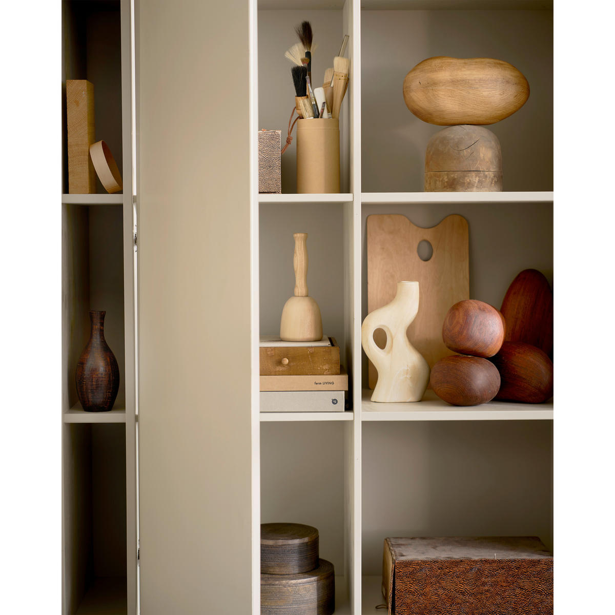 MEHRZWECKSCHRANK 108/218/44 cm  in Grau  - Grau, Design, Holz (108/218/44cm) - Livetastic