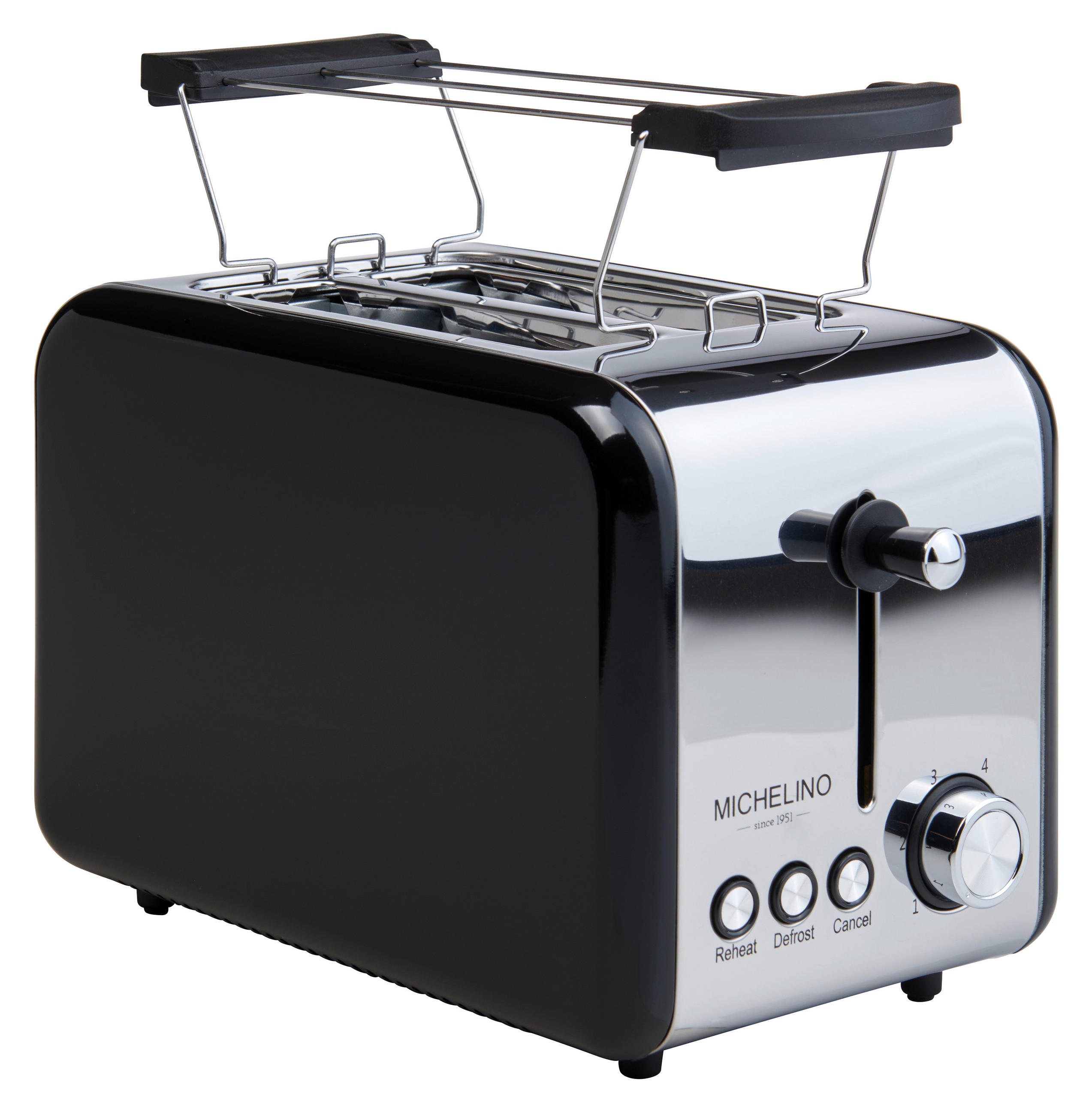 TOASTER  - Schwarz, Trend, Kunststoff/Metall (32/23/19cm)