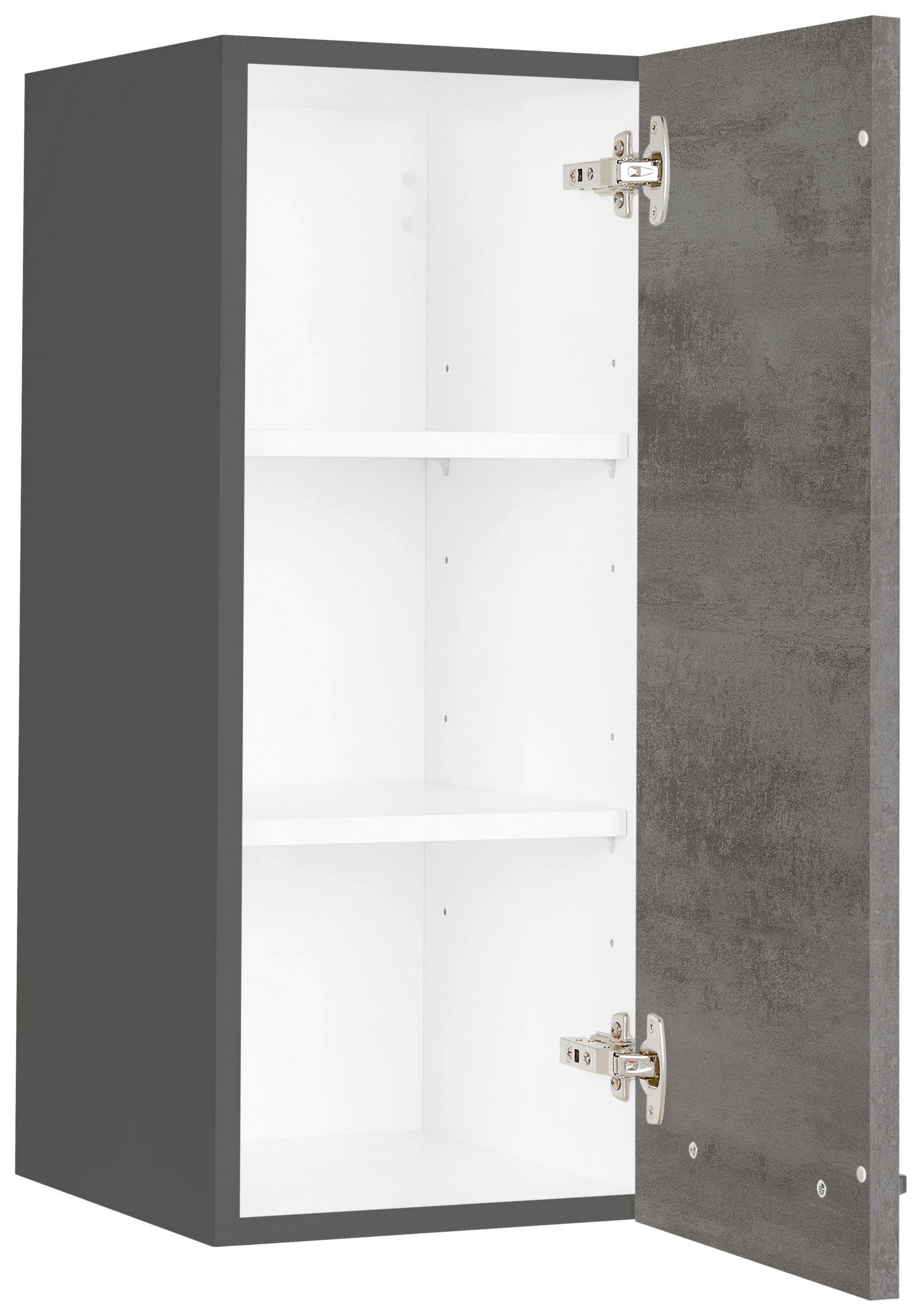 KÜCHENOBERSCHRANK 30/72/35 cm in Schieferfarben - Schieferfarben/Edelstahlfarben, MODERN, Holzwerkstoff/Metall (30/72/35cm) - Nobilia