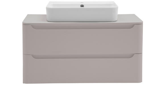 WASCHTISCHKOMBI 101 cm  - Kaschmir/Weiß, KONVENTIONELL, Keramik/Holzwerkstoff (101cm) - Xora