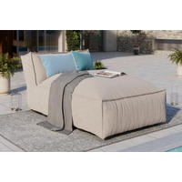 LOUNGESOFA  - Beige, MODERN, Textil (95/80/175cm) - Ambia Garden