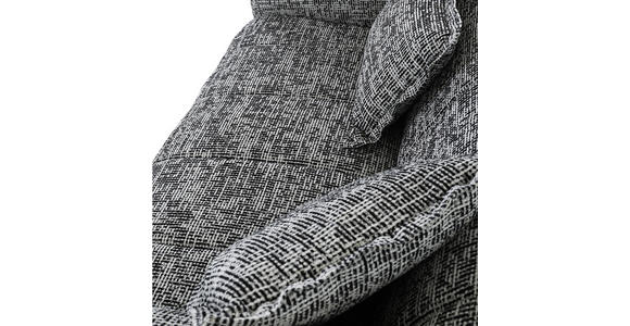 3-SITZER-SOFA Chenille Grau, Schwarz, Weiß  - Schwarz/Weiß, Design, Kunststoff/Textil (205/70/109cm) - Landscape