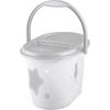 WINDELEIMER   STARS  - Weiss/Grau, Basics, Kunststoff (37/29,5/27,5cm) - My Baby Lou