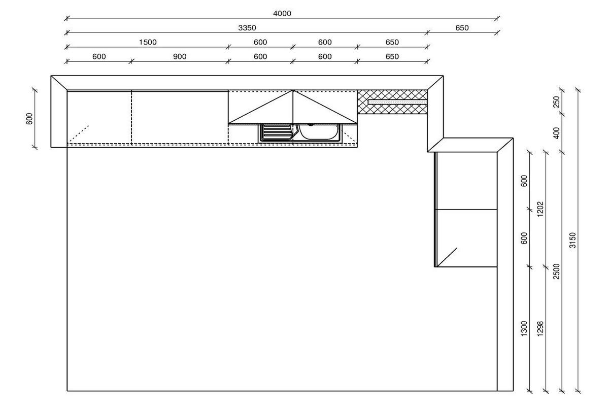 KÜCHENLEERBLOCK  270/120 cm  in Anthrazit, Eichefarben  - Chromfarben/Eichefarben, KONVENTIONELL, Holzwerkstoff/Metall (270/120cm) - Welnova