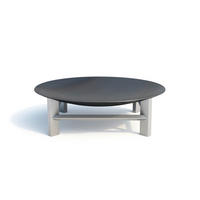 FEUERSCHALE SVENSKAV ALPHA XXL 2506  - Edelstahlfarben, Basics, Metall (58/58/20cm) - Ambia Garden