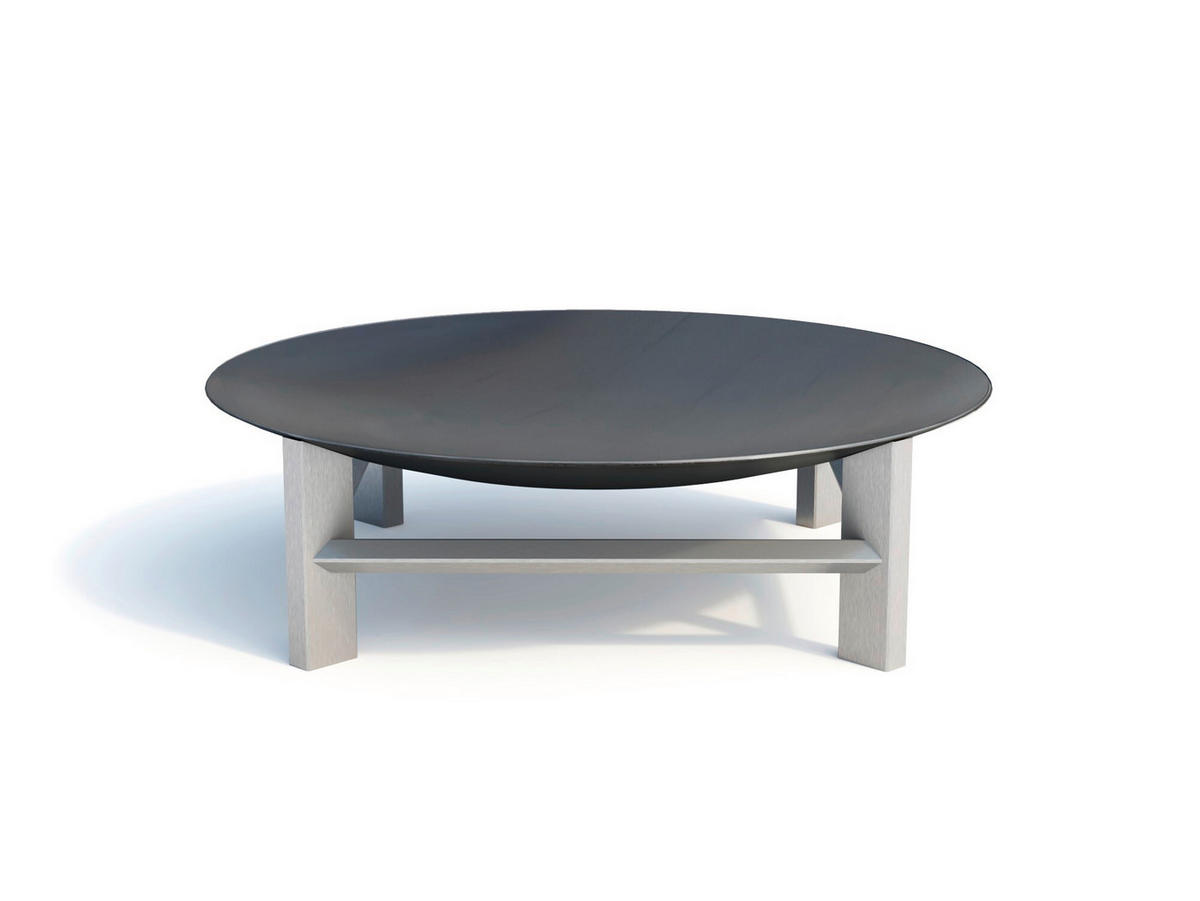 FEUERSCHALE SVENSKAV ALPHA XXL 2506  - Edelstahlfarben, Basics, Metall (58/58/20cm) - Ambia Garden