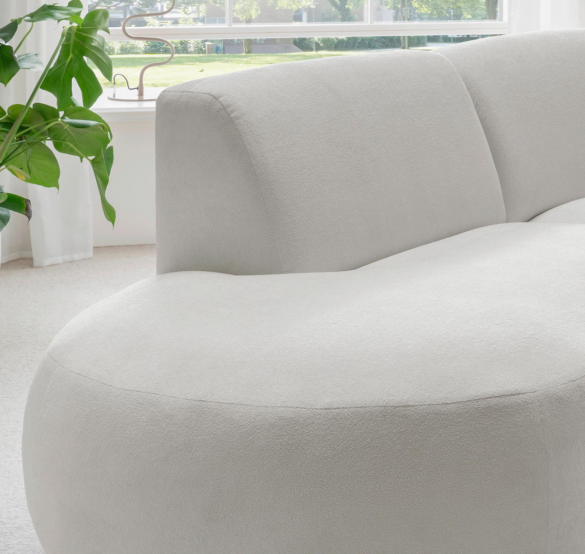 ECKSOFA in Mikrofaser Beige  - Beige/Schwarz, Modern, Kunststoff/Textil (182/276cm) - Livetastic