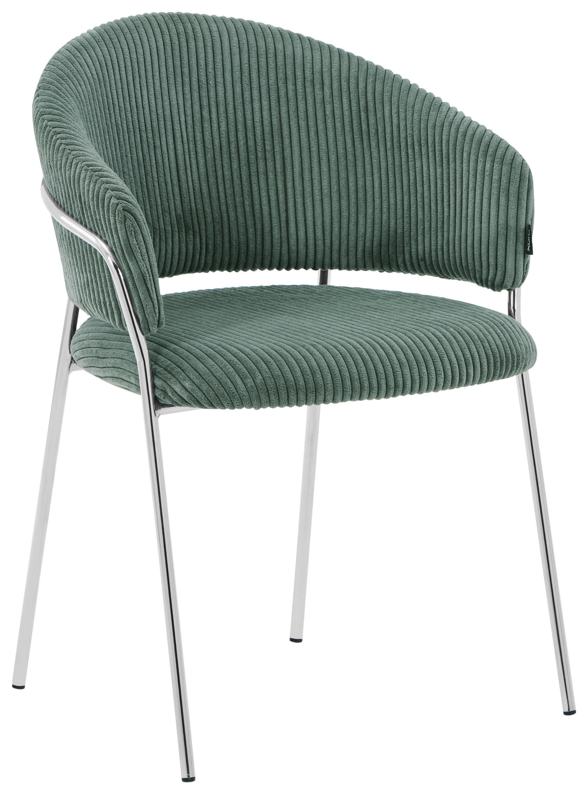 STOLICA  zelena, boje kroma  metal, tekstil      - zelena/boje kroma, metal/tekstil (57/80/55cm) - Hom`in