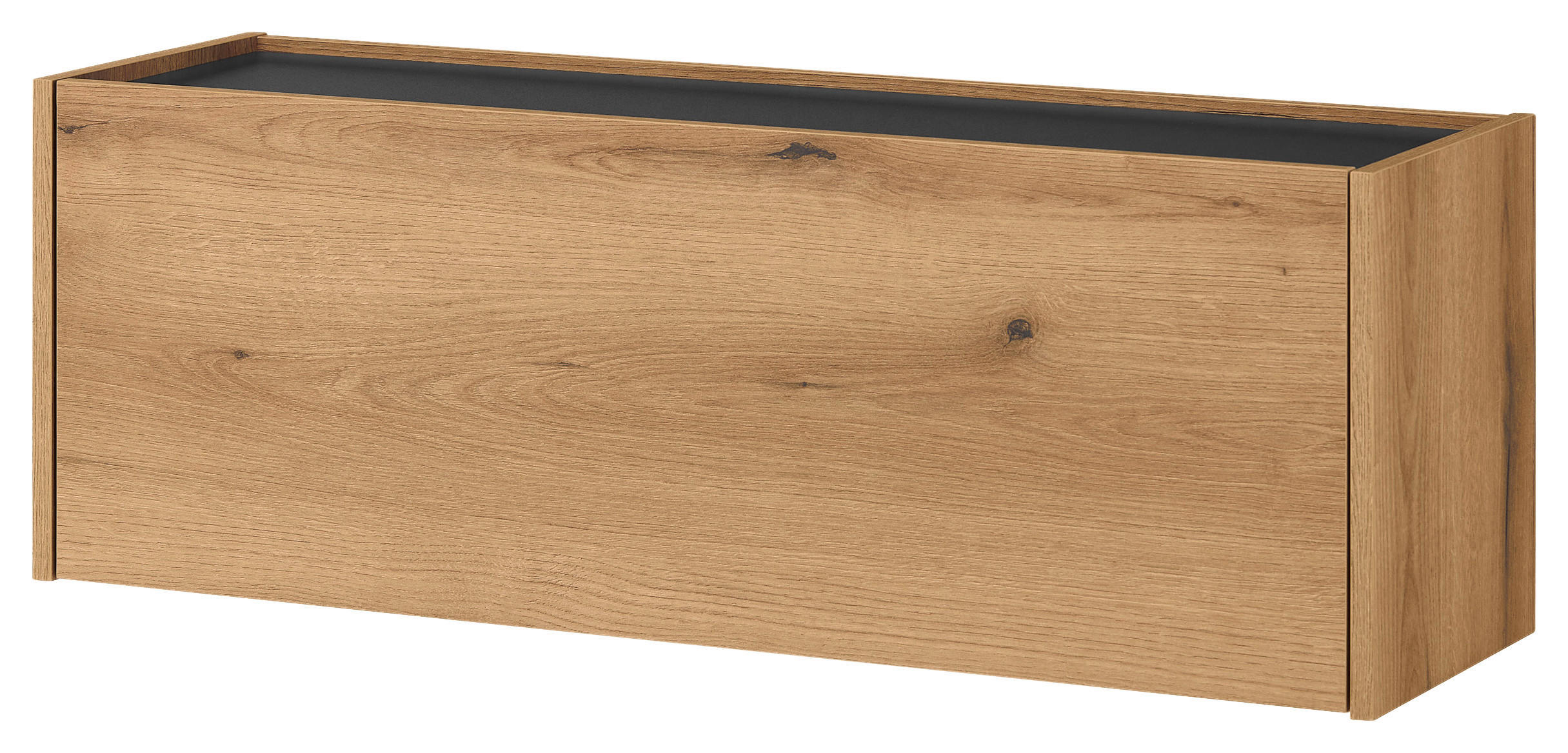 SCHUHSCHRANK Anthrazit, Eichefarben  - Eichefarben/Anthrazit, Design, Holzwerkstoff (100/35/30cm) - Modante