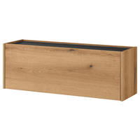 SCHUHSCHRANK 100/35/30 cm  - Eichefarben/Anthrazit, Design, Holzwerkstoff (100/35/30cm) - Modante