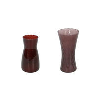 Vază 20/19.5 cm  - roșu burgund, Trend, sticlă - Ambia Home