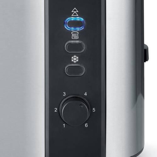 TOASTER  - Edelstahlfarben/Schwarz, Trend, Kunststoff (26,5/19,5/18cm) - Severin