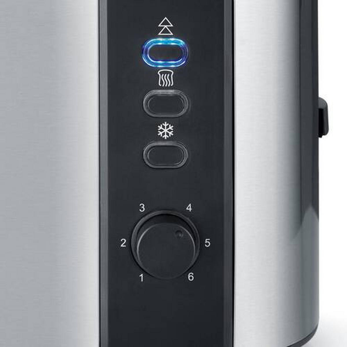 TOASTER  - Edelstahlfarben/Schwarz, Trend, Kunststoff (26,5/19,5/18cm) - Severin