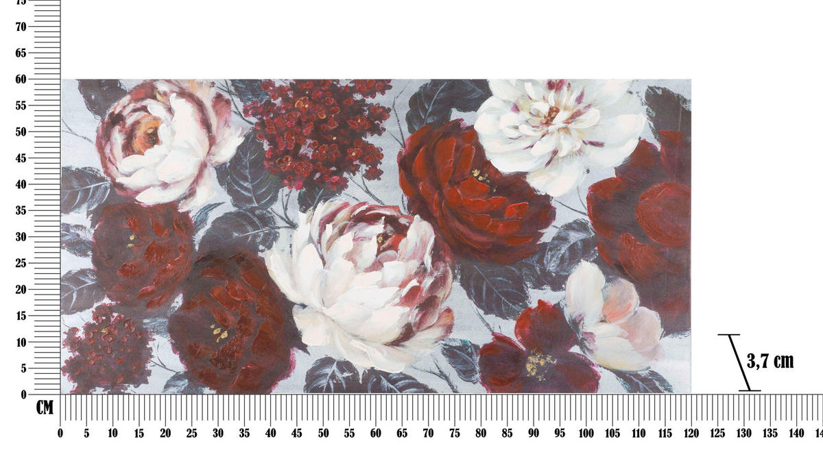 LEINWANDBILD Blumen  - Basics, Holz/Textil (120/60/3.7cm)