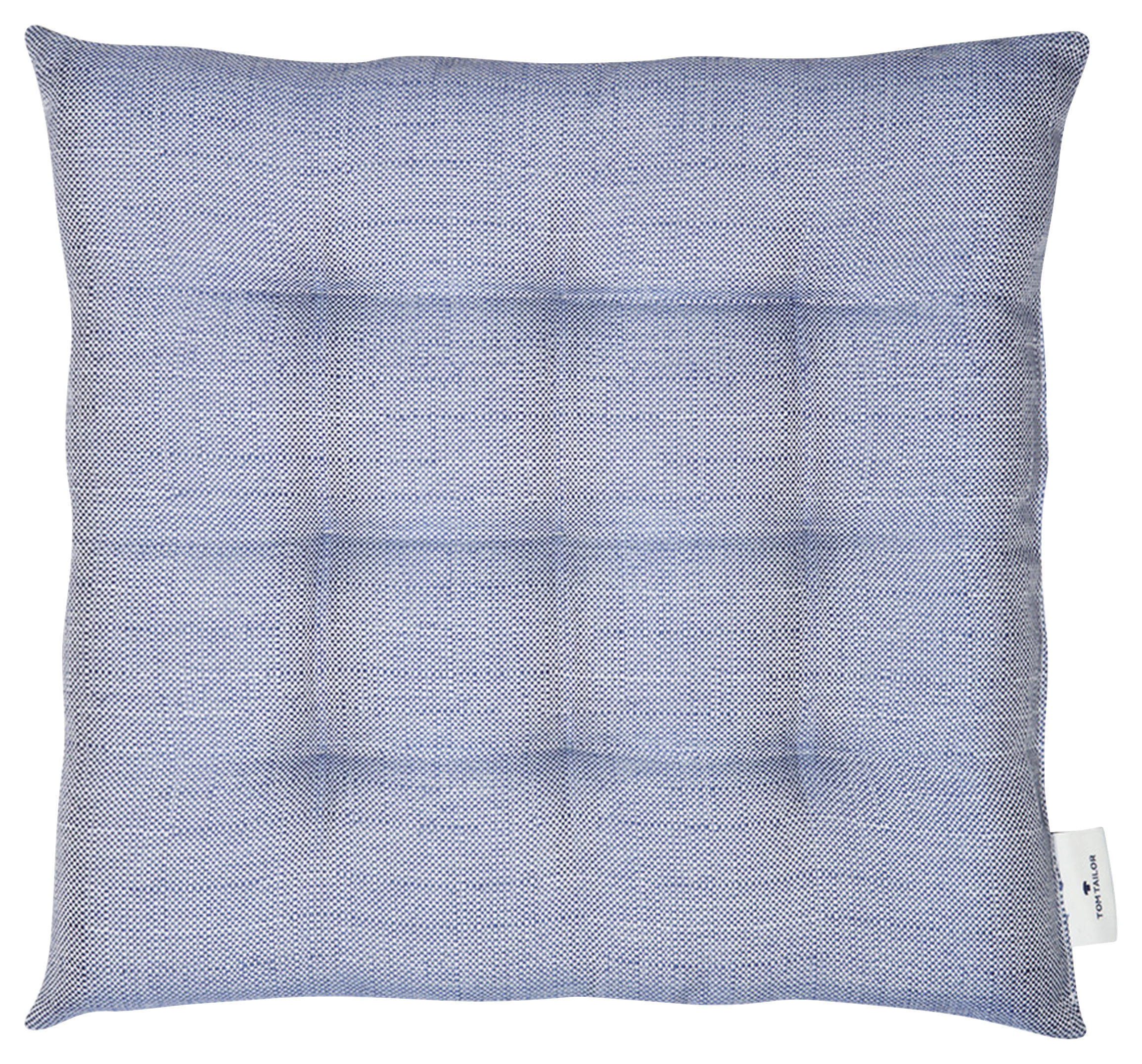 SITZKISSEN Fresh 40/40 cm  - Blau/Beige, KONVENTIONELL, Textil (40/40cm) - Tom Tailor
