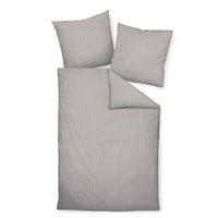 BETTWÄSCHE chinchilla s Flanell 155/220 cm  - Braun/Weiß, Basics, Textil (155/220cm) - Janine