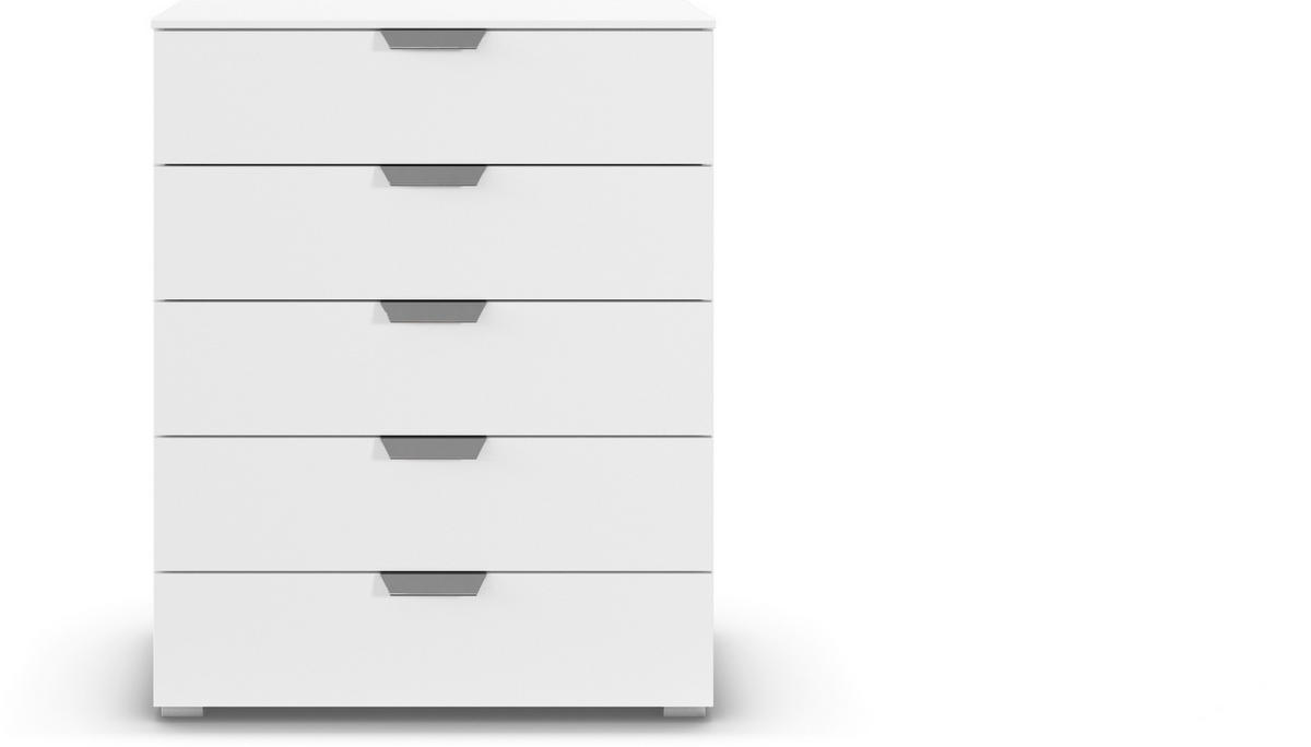 KOMMODE  in 80/100/43 cm  - Chromfarben/Weiß, Design, Holzwerkstoff/Metall (80/100/43cm) - Carryhome