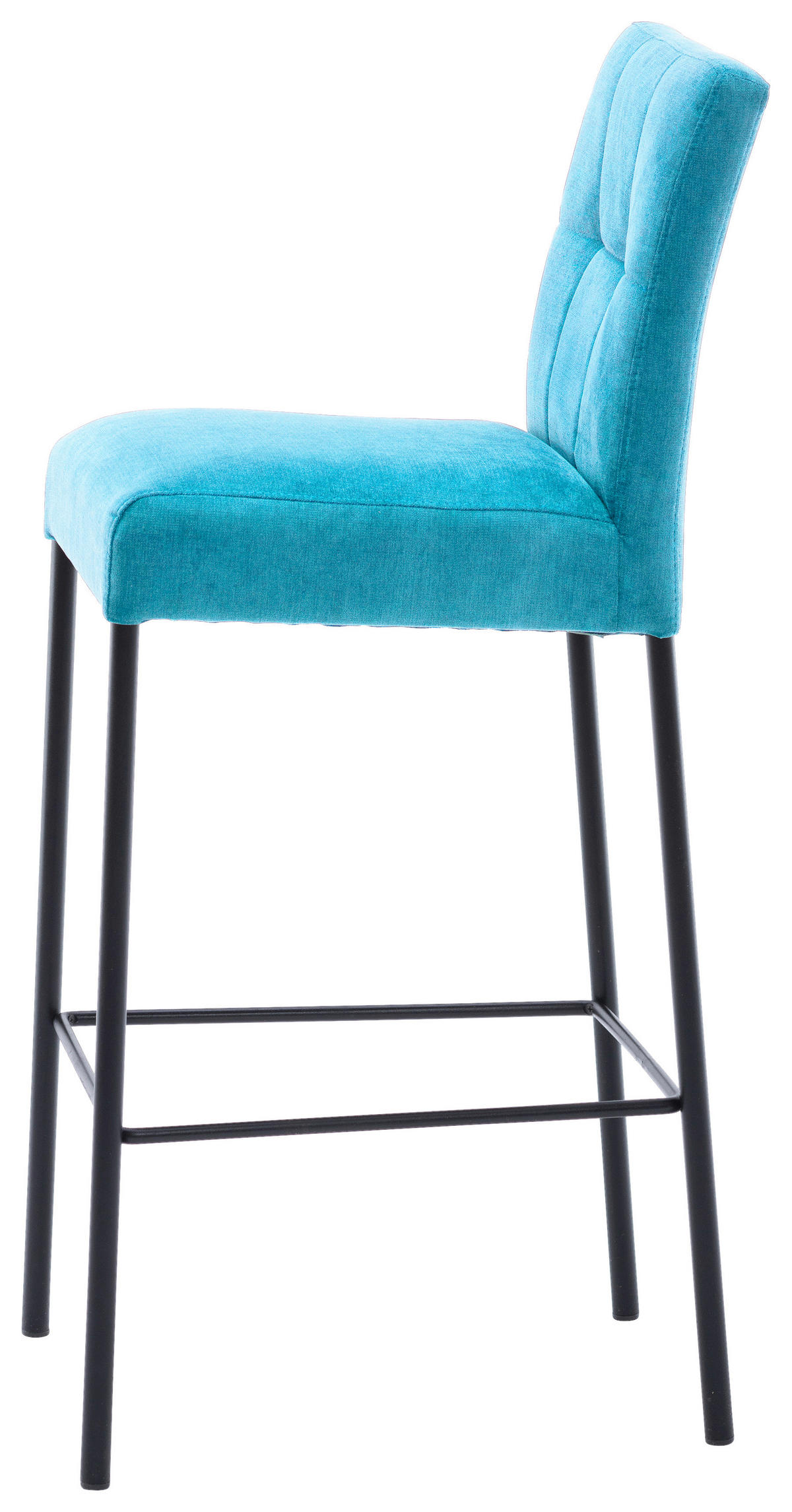 BAROVÁ ŽIDLE, černá, tyrkysová - černá/tyrkysová, Design, kov/textil (46/91/61cm) - Xora