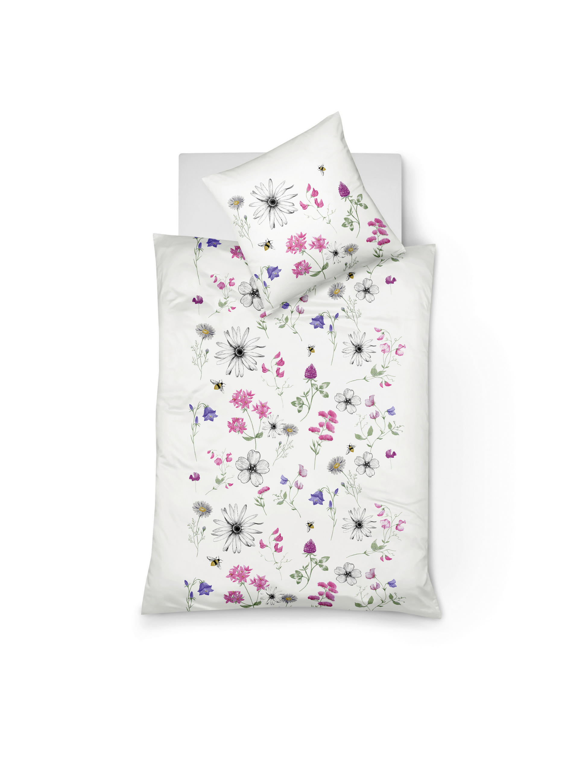 BETTWÄSCHE milano Satin 135/200 cm  - Lila, ROMANTIK / LANDHAUS, Textil (135/200cm) - Fleuresse