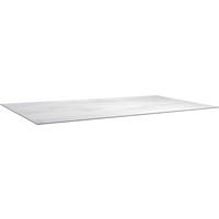 GARTENTISCHPLATTE Kunststoff Silberfarben  - Silberfarben, Basics, Kunststoff (200/100/1,3cm) - Stern