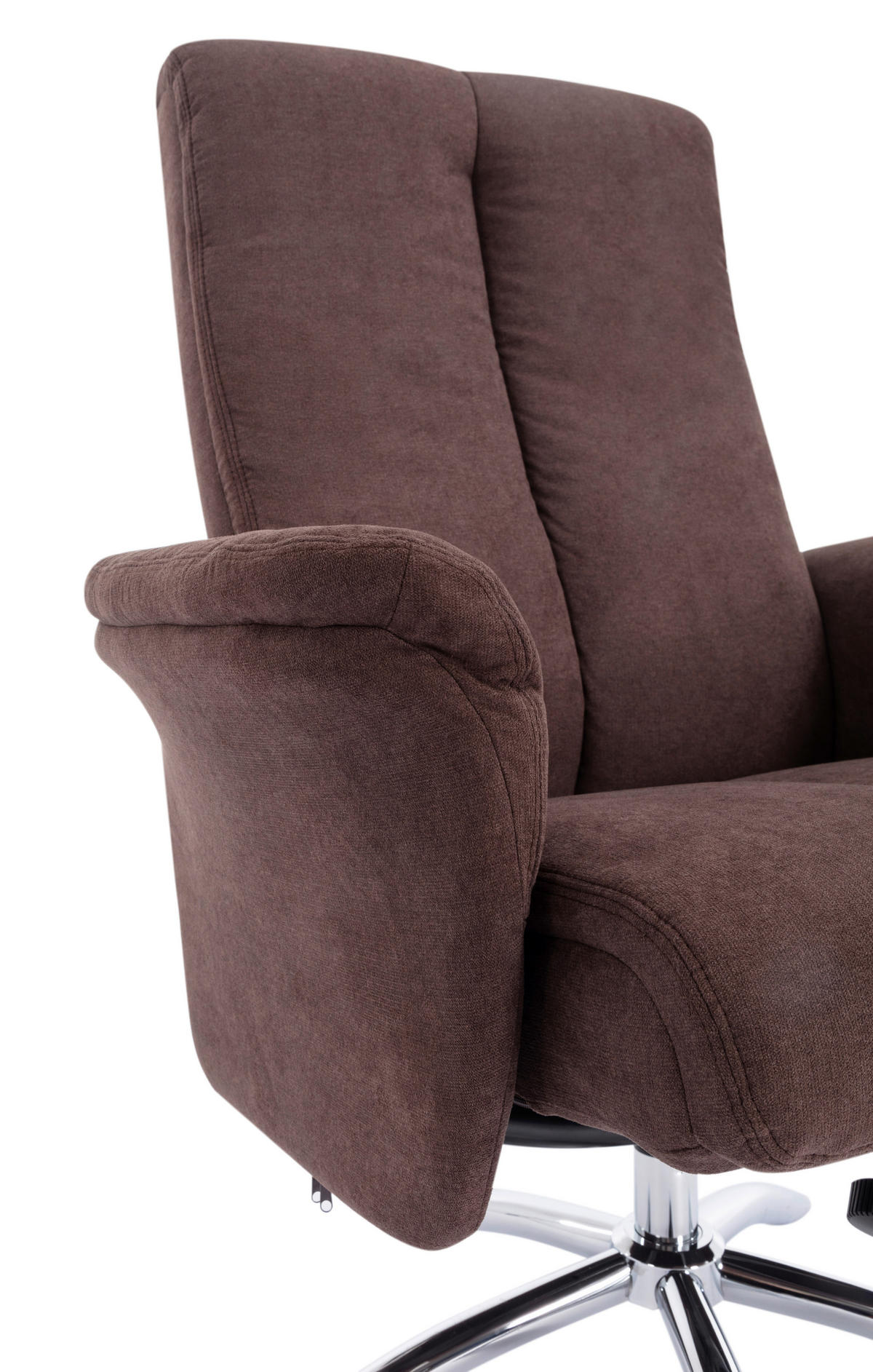 RELAXSESSELSET Chenille    - Chromfarben/Braun, KONVENTIONELL, Textil/Metall (80/113/84cm) - MID.YOU