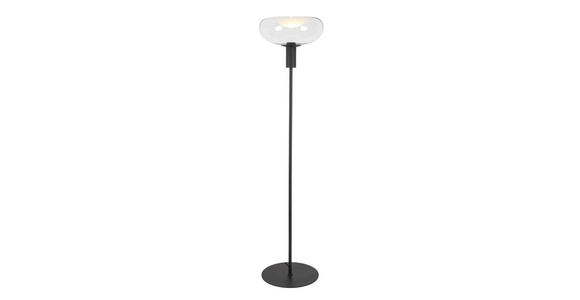 STEHLEUCHTE 37/155 cm - Schwarz, Design, Glas/Metall (37/155cm) - Dieter Knoll