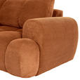 ECKSOFA in Flachgewebe Rostfarben  - Rostfarben/Schwarz, KONVENTIONELL, Kunststoff/Textil (174/274cm) - Carryhome