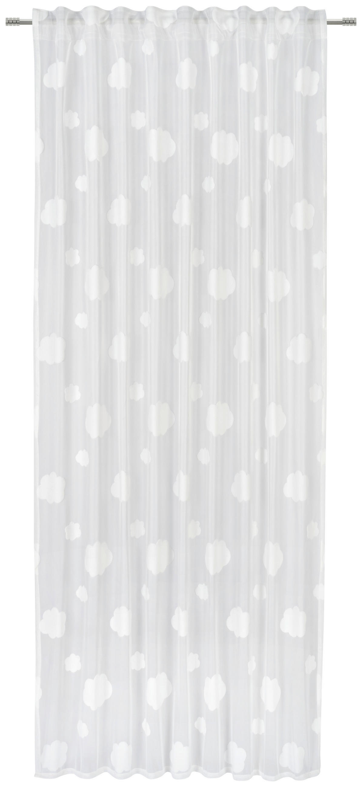 DĚTSKÝ ZÁVĚS, průhledné,  - bílá, Konvenční, textil (140/245cm) - Ben'n'jen
