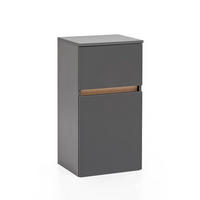 UNTERSCHRANK 40/79/35 cm   - Graphitfarben/Grau, Natur, Holzwerkstoff (40/79/35cm) - Xora