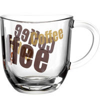 KAFFEEGLAS - Transparent/Beige, KONVENTIONELL, Glas (280ml) - Leonardo