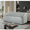 3-SITZER-SOFA Bouclé Mintgrün  - Schwarz/Mintgrün, MODERN, Kunststoff/Textil (197/69/92cm) - MID.YOU