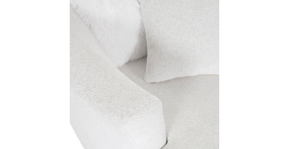 SESSEL Flachgewebe Weiß    - Schwarz/Weiß, KONVENTIONELL, Textil/Metall (115/72/115cm) - Ambia Home