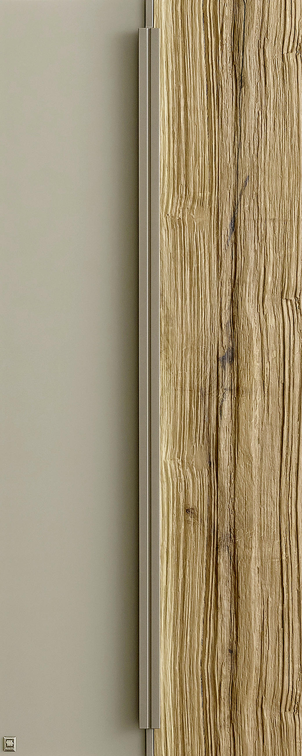 HÄNGESCHRANK 38,4/76,8/33,1 cm  - Wildeiche/Titanfarben, ROMANTIK / LANDHAUS, Glas/Holz (38,4/76,8/33,1cm) - Musterring