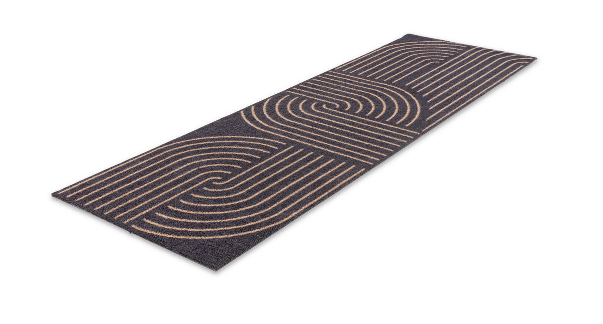 FUßMATTE  50/150 cm  Schwarz  - Schwarz, Basics, Kunststoff/Textil (50/150cm) - Astra