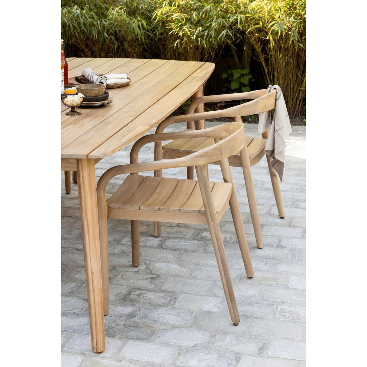 GARTENTISCH 215/90/76 cm Holz rechteckig  - Naturfarben, MODERN, Holz (215/90/76cm) - Livetastic
