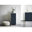 KOMMODE , 45,3/99,3/40 cm, 4 Schublade(n)  - Anthrazit/Alufarben, Design, Glas/Holzwerkstoff (45,3/99,3/40cm) - Voleo