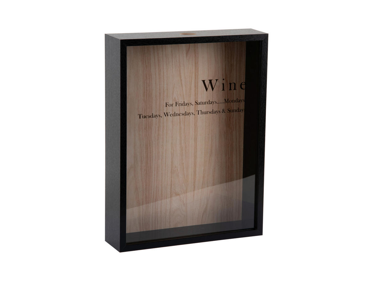 DEKODOSE Holzwerkstoff  - Schwarz, Basics, Holzwerkstoff (30/40/8cm) - Present Time