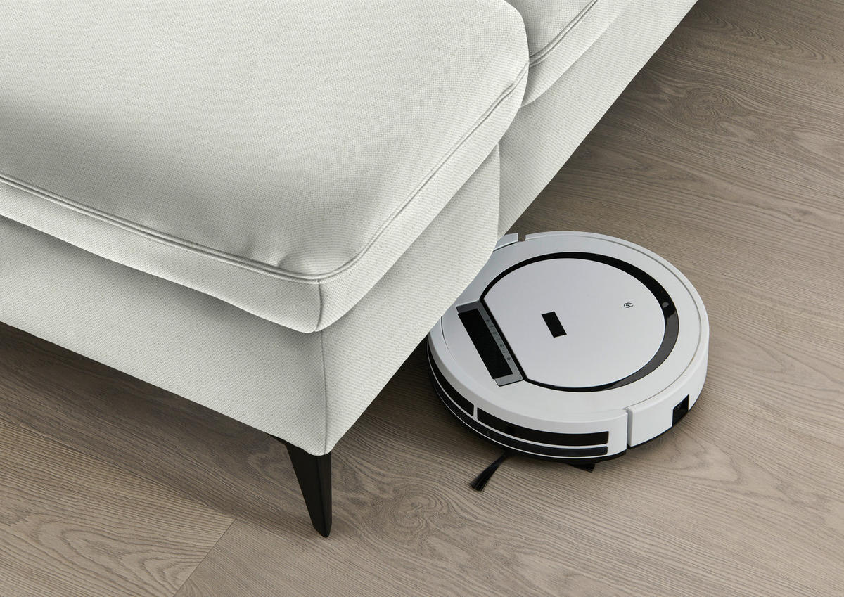 ECKSOFA  in Chenille Naturfarben  288/198 cm  - Schwarz/Naturfarben, Design, Textil/Metall (288/198cm) - Beldomo Style