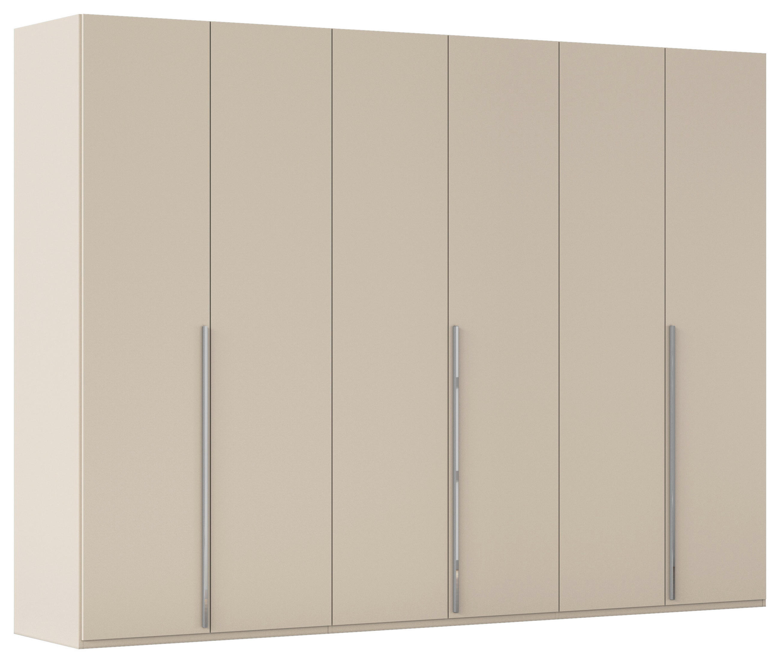 DREHTÜRENSCHRANK 301/223/60 cm 6-türig Champagner  - Chromfarben/Champagner, Design, Holzwerkstoff/Metall (301/223/60cm) - home24